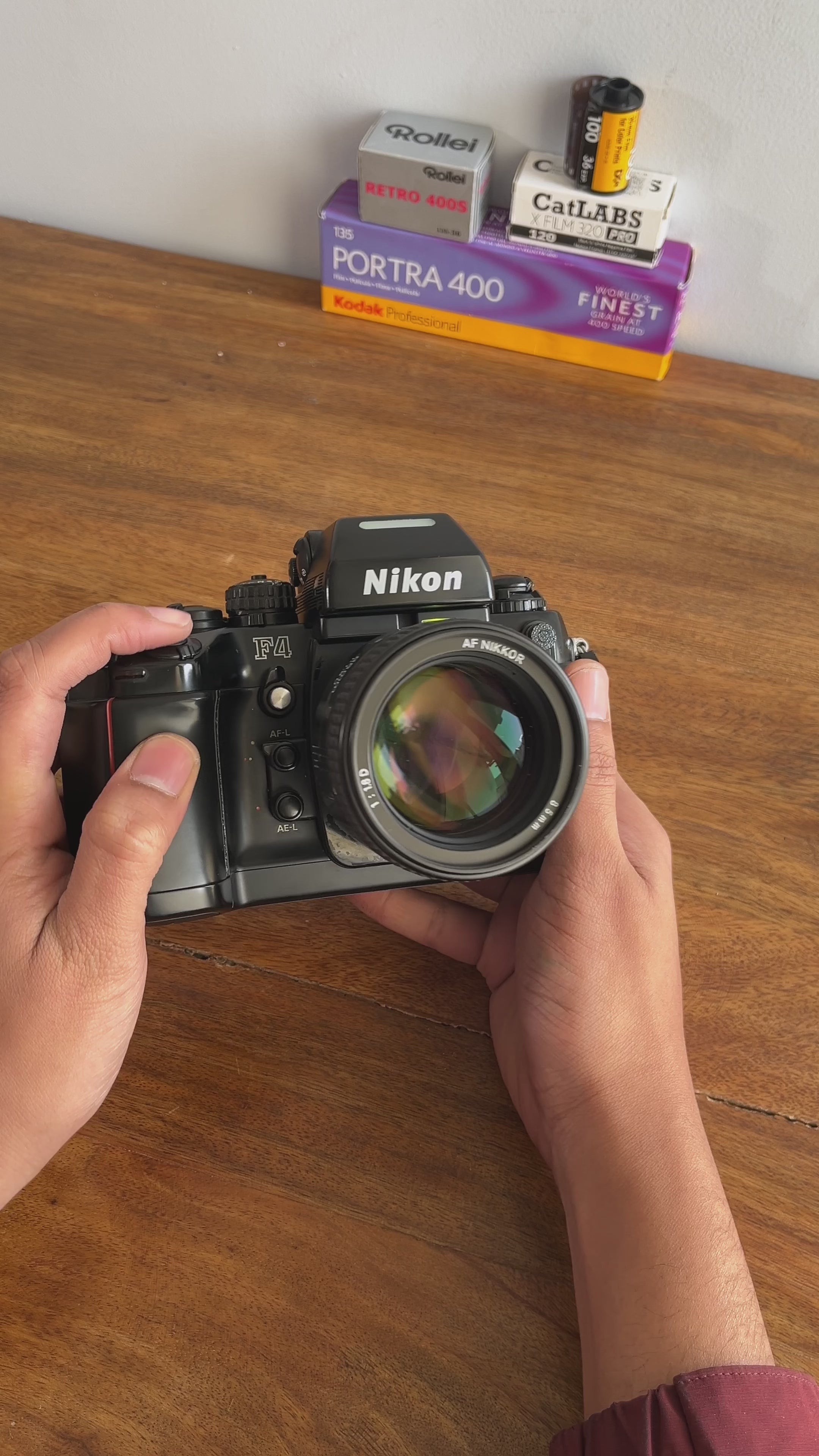 Nikon F4 + Nikkor AF 85mm F1.8D